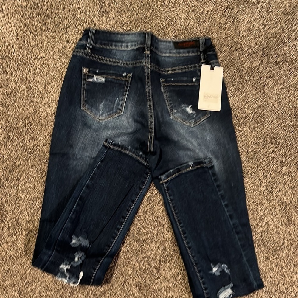 DISTRESSED Cotton Jeans - Picture 9 of 10